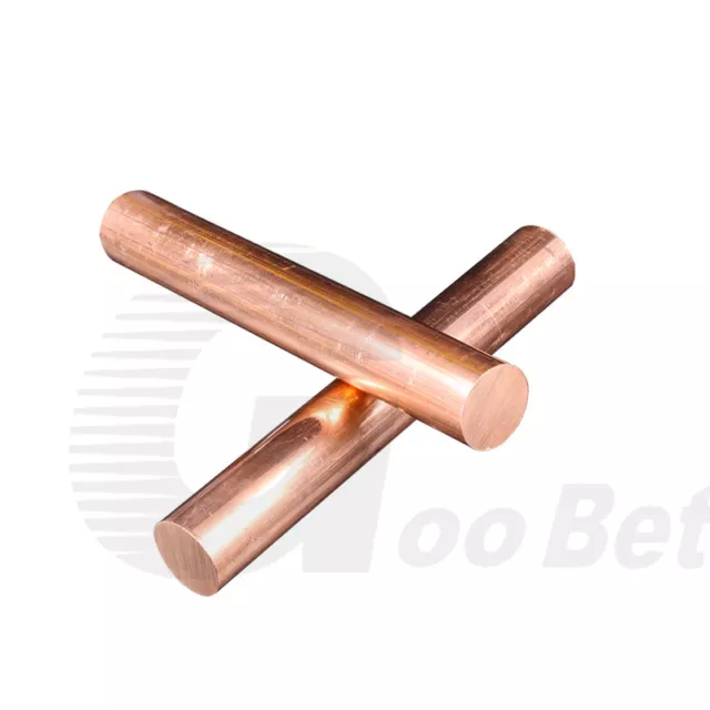 Length 100/150/200/250/300mm 99.9% Pure Copper T2 Cu Round Rod Rar Dia 8mm-100mm 3