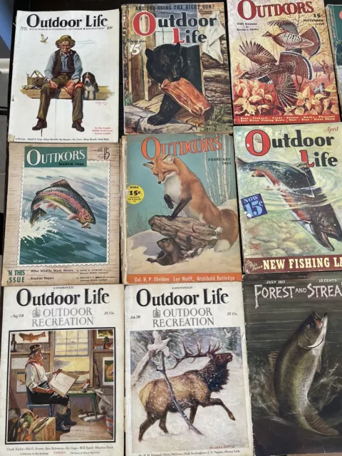 VINTAGE MAGAZINE LOT - Outdoor Life-Forest and Stream - Collectible  Americana $50.00 - PicClick