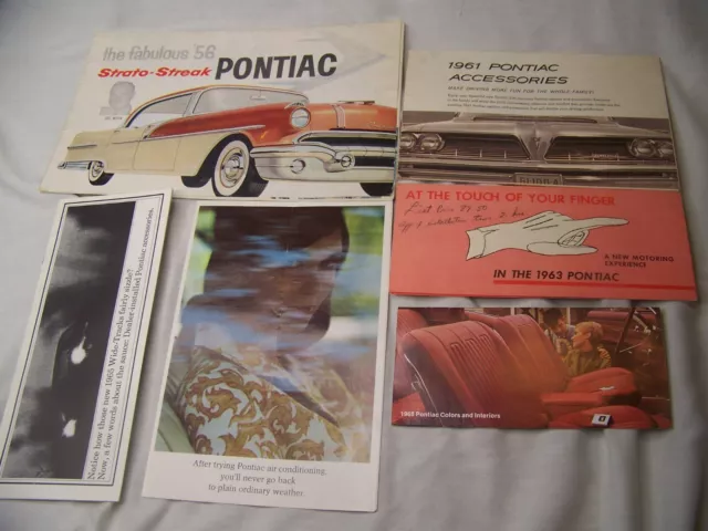 32pc LOT 1950s/60s PONTIAC DEALER ADVERTISING BROCHURE ACCESSORIES CATALOGS+ 2