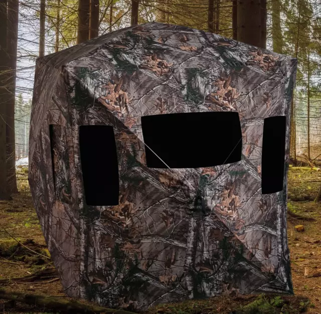 Menimal 3 Man Hunting Hub Blind, Camouflage for Shooting & Wildlife Photography