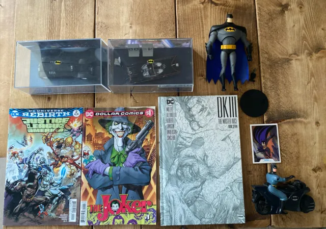 BATMAN JOB LOT BUNDLE  Action figures, Batbobile, Comics, Book Eaglemoss, DC