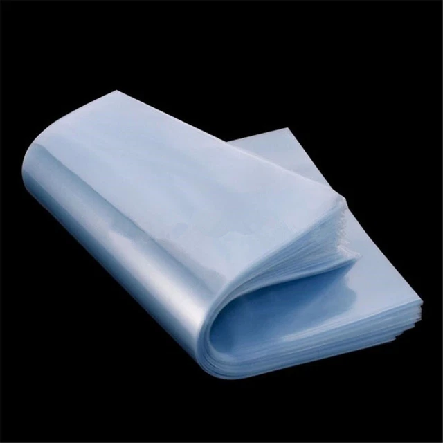 30PCS Heat Shrink Bag Wrap Film Packaging Seal 9.4"x6.3" Clear PVC Shrinkable
