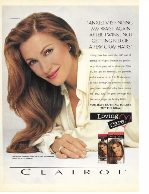 Pinup Jane Seymour - Annonce Couleur Cheveux Clairol - 1996 !!