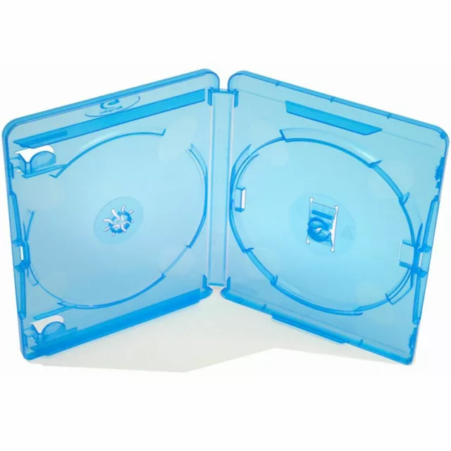 25 Amaray Double CD Vide blu ray Étui 14mm Rangement Étuis Remplacement DVD Étui