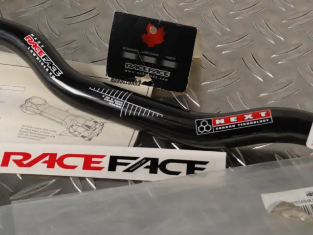 Race Face Next XC Low Riser Carbon MTB Lenker NOS Vintage Retro