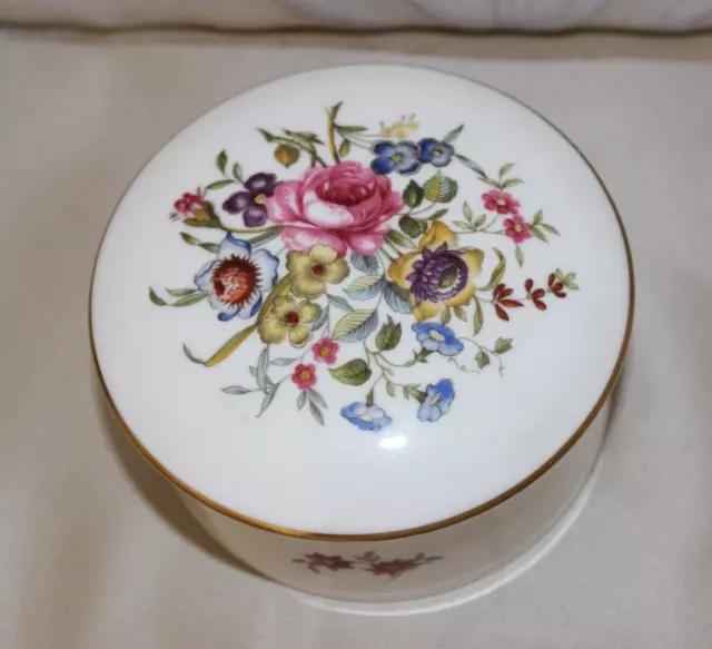 Vintage ROYAL WORCESTER Fine Bone China Trinket Pot