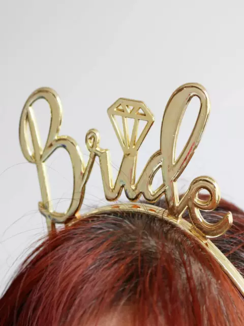 Bride To Be Bridesmaid Tiara Crown Headband Hen Party Wedding-Accessories-hairs- 3