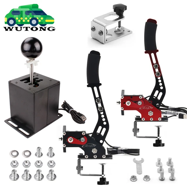 USB HANDBRAKE H Shifter w/ Clamp For Thrustmaster Logitech G29 SIM