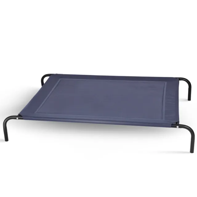 Large Dog Cat Bed Elevated Pet Cot Indoor Outdoor Camping Steel Frame Mat -XL