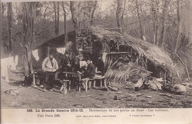 Cpa War Of 1914.18.Les Tailors. Habitations De Nos Poilus. N°546 1914 Tbe