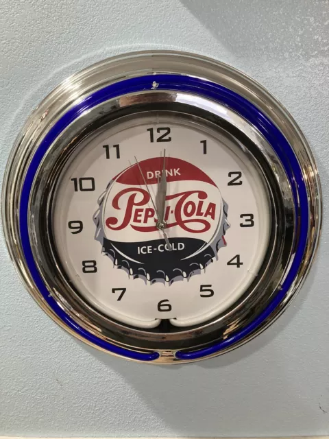 17” Pepsi double neon clock