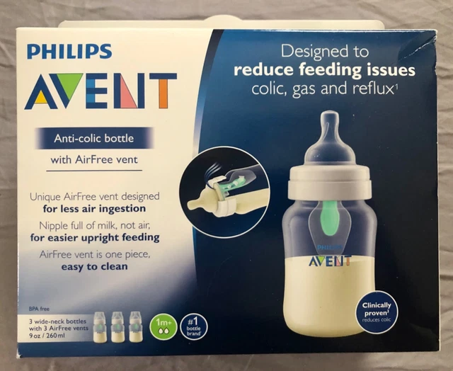 NIB AVENT Anti Colic Bottles 3 in Box