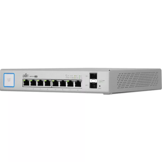 UBIQUITI US-8-150W Unifi 8 Port 150W PoE+ Switch  Versatile Port Configuration