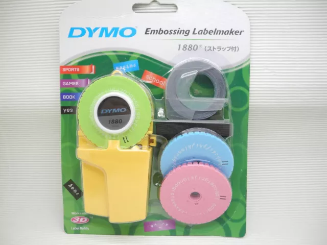 DYMO 1880 Embossing Label maker 3 word dishes + 1 Label Refill(China)