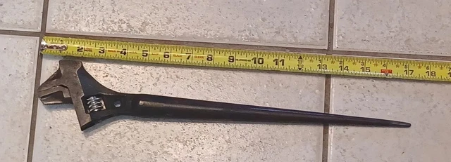 Adjustable Spud Wrench, With Teather Hole, No Maker's Mark