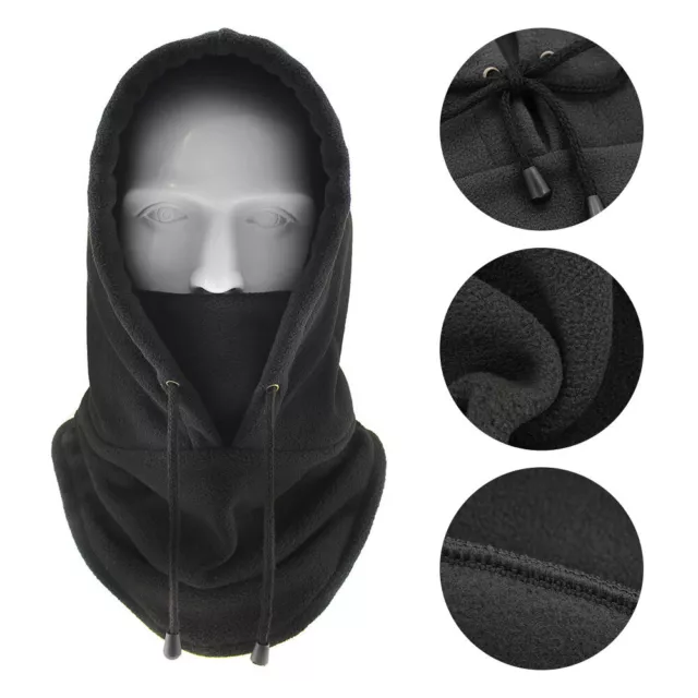 Winter Thermal Fleece Balaclava Scarf Ski Face Mask Neck Warmer Snood Hood Hat