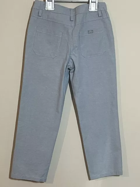 Lili Gaufrette Girls  Light Blue Cotton Trousers Size 6Y. Beautiful Design 2