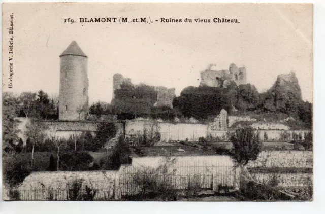 BLAMONT - Meurthe et Moselle - CPA 54 - la grosse tour et ruines du chateau