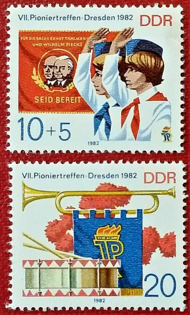 Satz "VII. Pioniertreffen" / DDR 1982