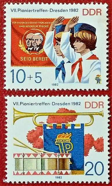 Satz "VII. Pioniertreffen" / DDR 1982
