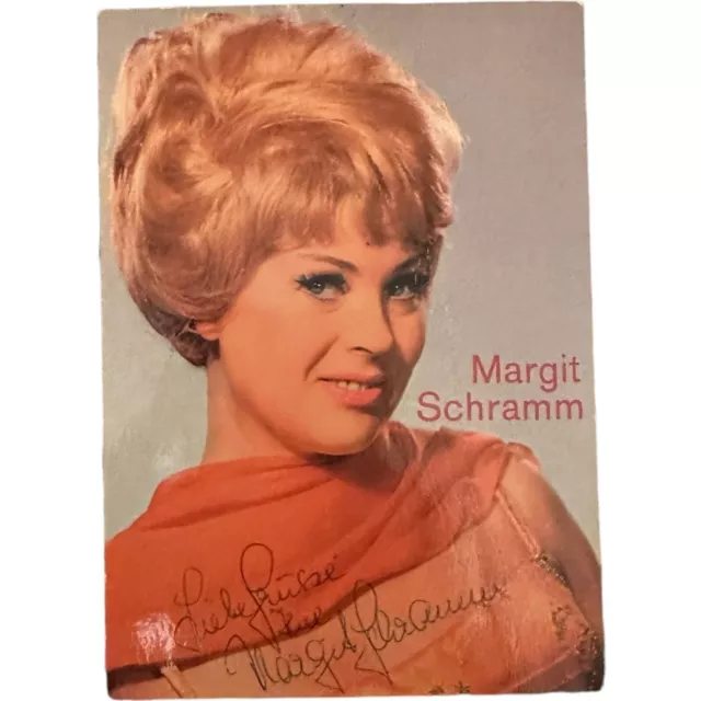 Margit Schramm Autogrammkarte Original Signiert Deutsche Opernsängerin