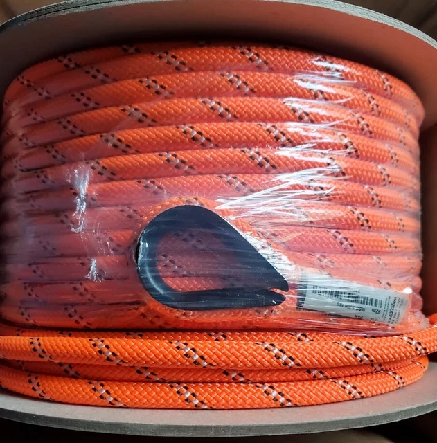 Westfall WF 7/16” Orange x 92M w/2 Eyes 300' FT Kernmantle Rope PSK110OR092EYE2