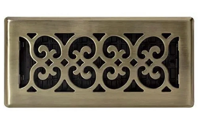 Rejillas decorativas SPH410-A registro de piso 4x10 latón antiguo