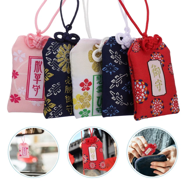 5 Pcs Reichtum Charme Glückstüte Fitnessstudio-Halskette Segen Tasche