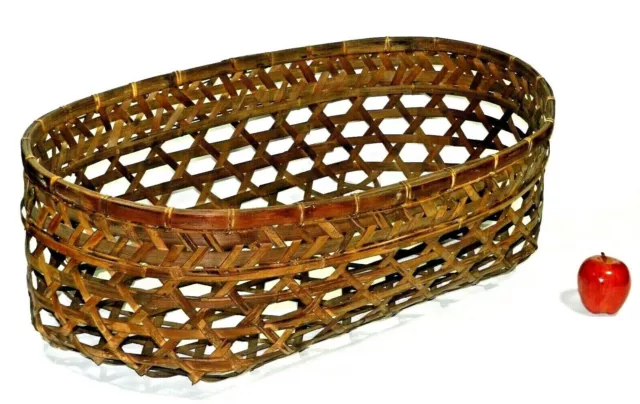 Vintage Wicker Woven Basket Baby Bassinet