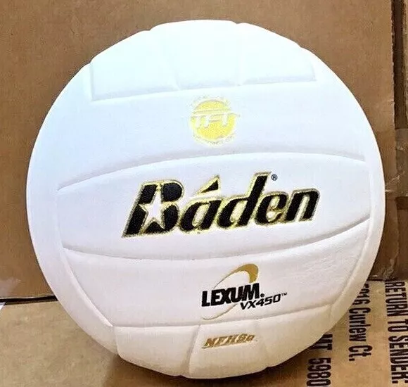 Baden Lexum VX450 Volleyball White Indoor Play NCAA