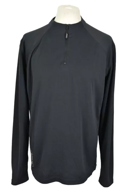 MADISON Black Jumper Size XL Mens Pullover 1/4 Zip Long Sleeves Polyester