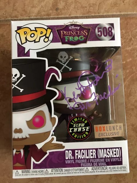 Funko Pop! Disney The Princess Frog Dr. Faciler (Masked) Chase JSA Autographed