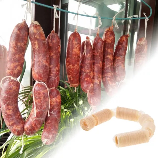 15 Meters x 20MM Dry Collagen Sausage Casing Tube Meat Sausages Casing M Yh