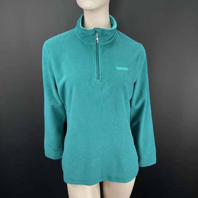 Regatta Pile 14 Donna Verde Grandi Outdoor Maniche Lunghe Cerniera Collo Donna