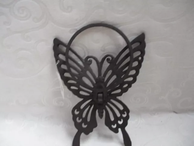 Blumenhalterung - Soporte de Pared para Macetas Hierro Braun Un Mariposa 3