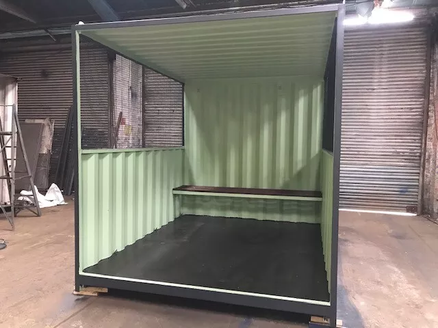 10ft x 8ft Shipping Container Smoking Shelter - Glasgow