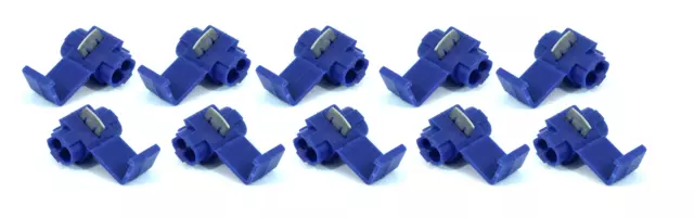 10 x Blue Scotch Lock Quick Splice Wire Crimp Connectors Electrical Terminal