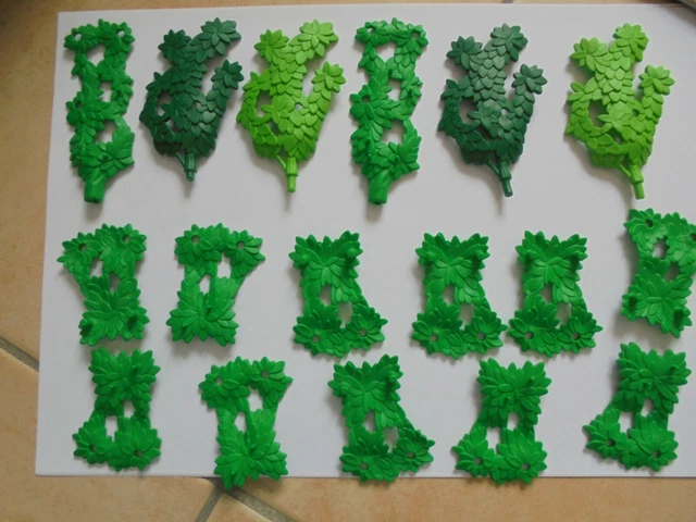 lot d'éléments de végétation, plantes playmobil