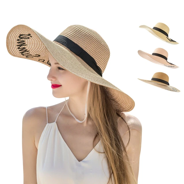 Chapeau De Soleil Large Bord Pour Femmes – Idéal Pour La Plage, La Pêche Ou Les Sorties Estivales