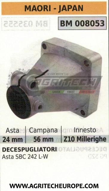 Frizione campana KAWASAKI motore decespugliatore KBH 27 KGT 27 52 013657