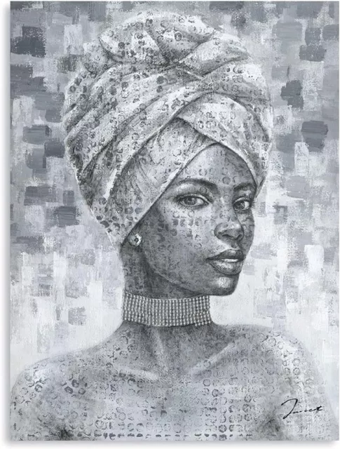African American Black Woman NEW Wrapped Canvas Giclee Print. 12w x 16h x 1d