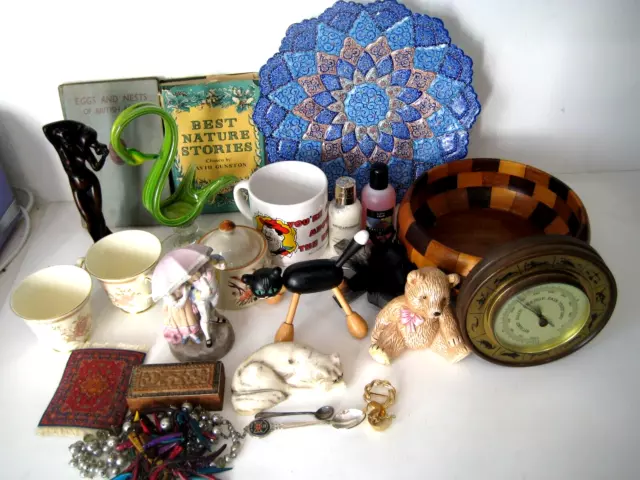 Job Lot Of Mixed Vintage Collectables, Trinkets, Curios, Treasures, Bits & Bobs.