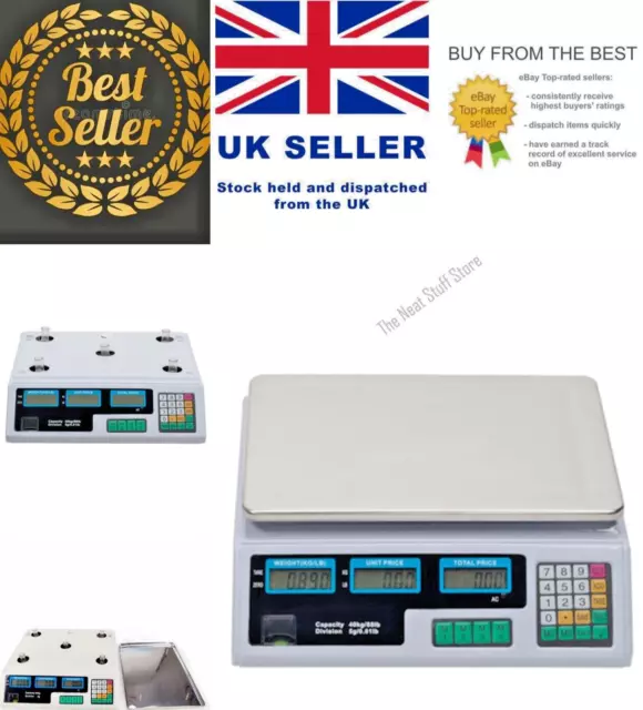 40kg/5g Digital Price Retail Weight Scale Shop Commercial Market eBay selling