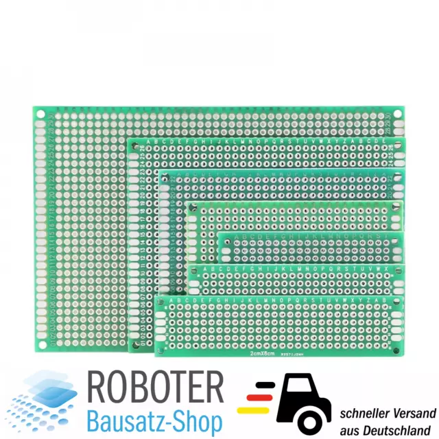 7x Lochraster Platine Breadboard Leiterplatte Prototyping PCB Board Arduino DIY
