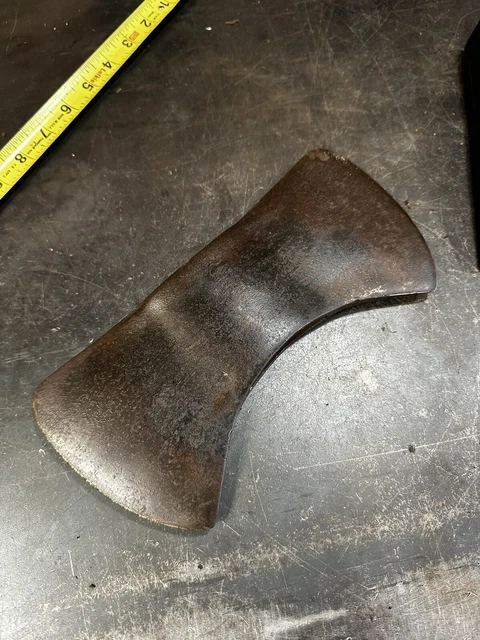 NICE USA MADE unmarked 3lb 7.8oz Forged Plumb Paper label Double Bit ...