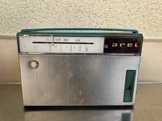 Radio ARGENT des années 50: Poste radio vintage stéréo Bluetooth