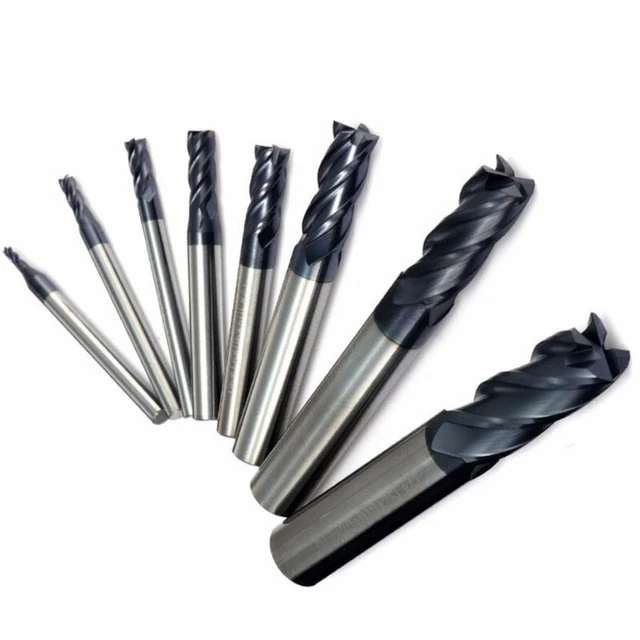 HRC50 4 Flute Carbide End Mill Machine CNC Milling Cutter Rotary Tool Equipment