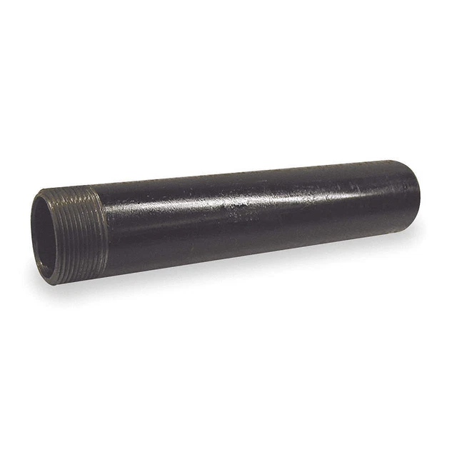 GRAINGER APPROVED 40901TSGR Black Pipe Npl,Thrd One End,2x1-1/2"