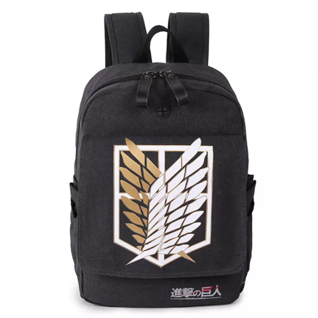 Outdoor Backpack Anime Attack on Titan Canvas School Bag Laptop Travel Satchel