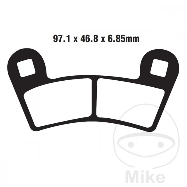 Pastiglie Freno per Polaris Rzr 800 Efi 4WD Anno Fab. 2008-2014 Frontale